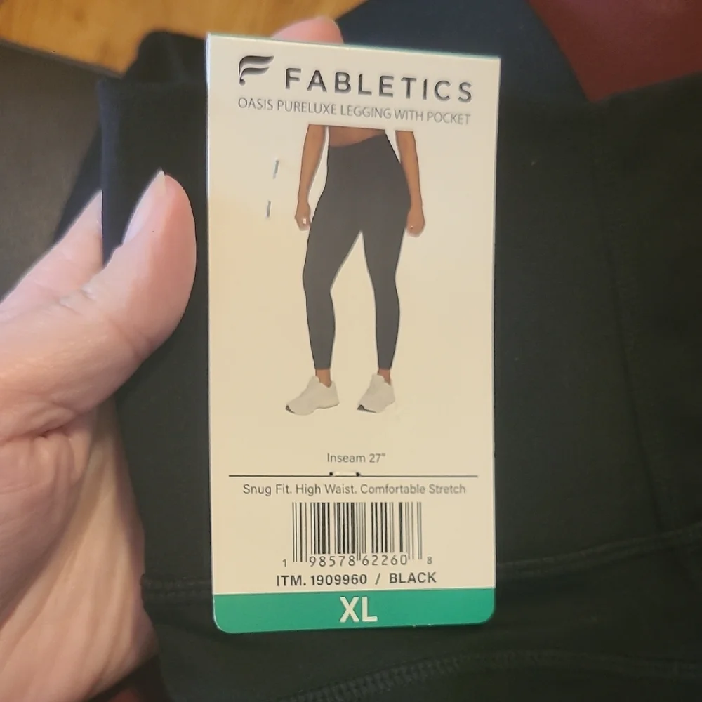 Fabletics Black High-Waisted Leggings - Picture 3 of 5